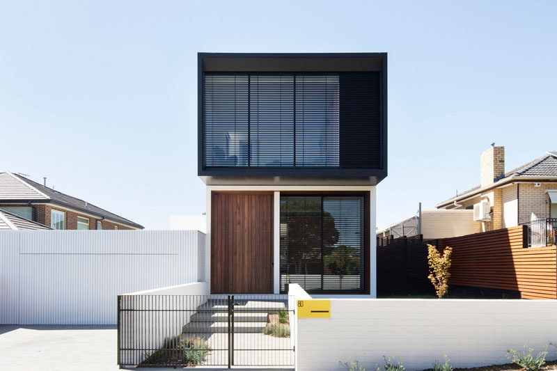 MODO Architecture have designed a new house in a suburb of Melbourne, Australia, for their clients who wanted a home that would feel open, be light filled, have natural elements and be connected to the garden. #ModernHouse #ModernArchitecture