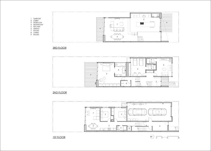 Vivian Lee and Robert Edmonds of Edmonds + Lee Architects, have designed their own dream home in San Francisco, California. #FloorPlan #Architecture