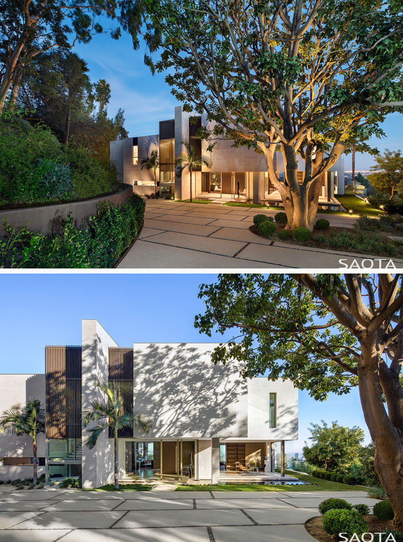 Architecture firm SAOTA have recently completed their first project in Bel Air, California, that's a remodel of an existing 1970’s house with views of Los Angeles. #ModernHouse #Architecture #HouseDesign #Landscaping