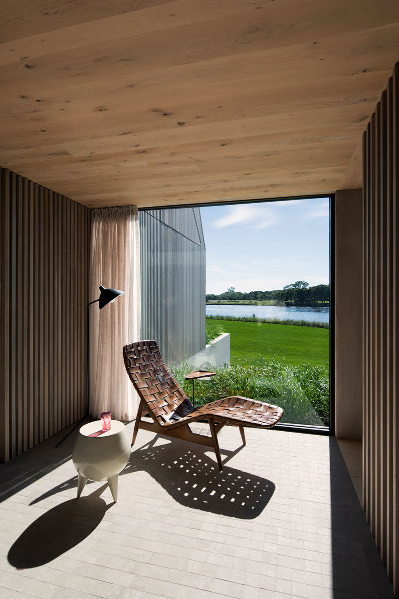 This small alcove with a large picture window creates the perfect spot for relaxing in the sun. #OakFlooring #Alcove #ReadingSpot #Windows