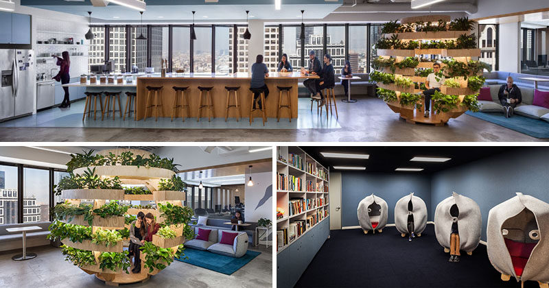 Interior designer Kelly Robinson has recently completed the design of the new and modern offices of JOANY in Los Angeles, California. #OfficeDesign #Workplace #InteriorDesign
