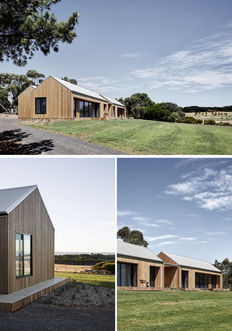 Tom Robertson Architects have designed the 'Two Pavilions House', a modern home that sits on property along Victorian coastline of Australia. #Architecture #ModernHouse #AustralianArchitecture