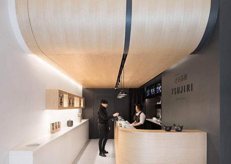 Design practice MIM Studios, have recently completed the newest location of Tsujiri London, a modern Japanese tea house. #TeaHouse #RetailDesign #CafeDesign