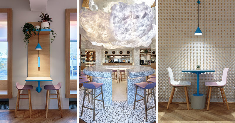 Interior designer Marat Mazur has recently completed "Forget The Sugar", a new cafe in Saint Petersburg, Russia, that serves food with high quality natural ingredients instead of sugar. #CafeInterior #CafeDesign #InteriorDesign