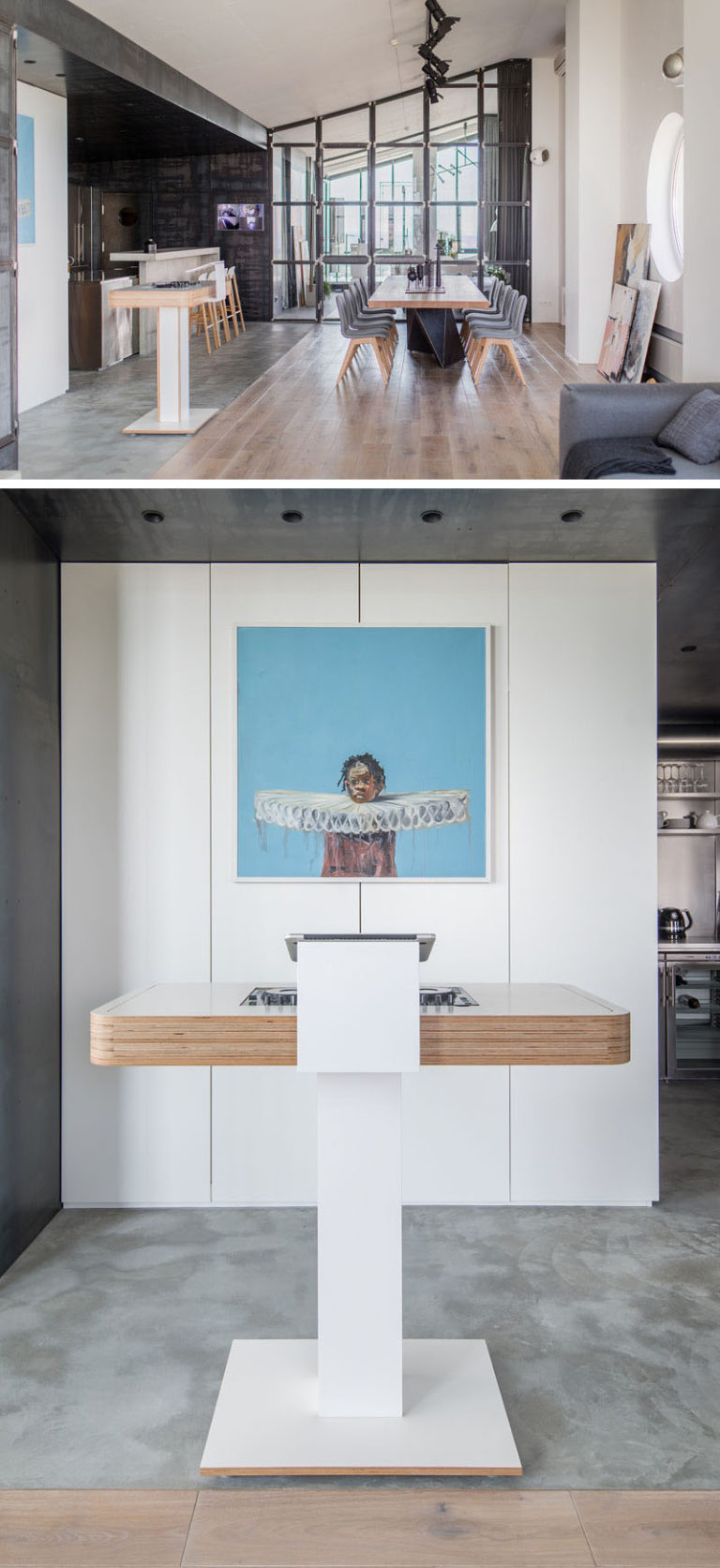 Image result for This Penthouse Apartment In Kiev Is Full Of Industrial Design Elements