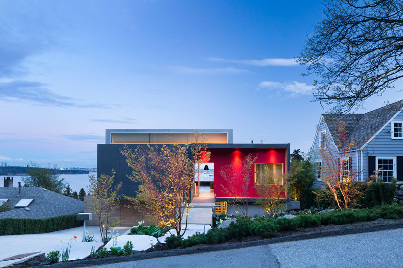 McLeod Bovell Modern Houses have completed a new house in West Vancouver, Canada, for a couple with three grown children, who requested a compact and simplified living arrangement with an eye to retirement. #ModernArchitecture #ModernHouse #HouseDesign #Landscaping