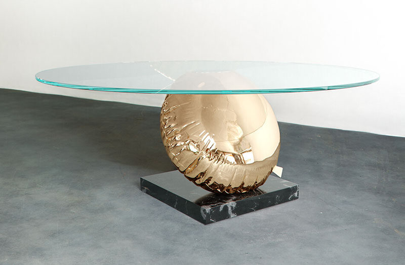 Christopher Duffy and Dario Costa have designed The Balloon Table (Balance) for Duffy London. #ModernFurniture #FurnitureDesign #Design #Table