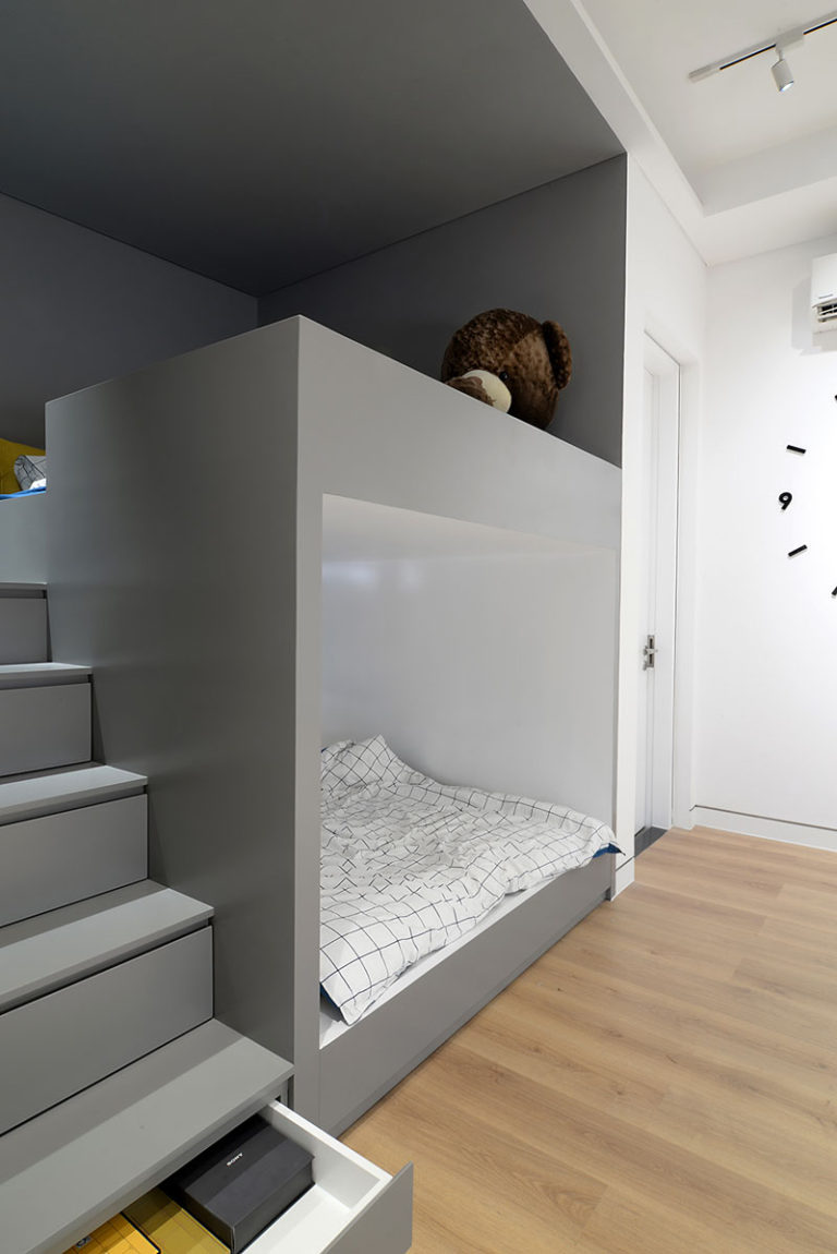 Design Detail BuiltIn Bunk Beds And Closets Make Space For A Play