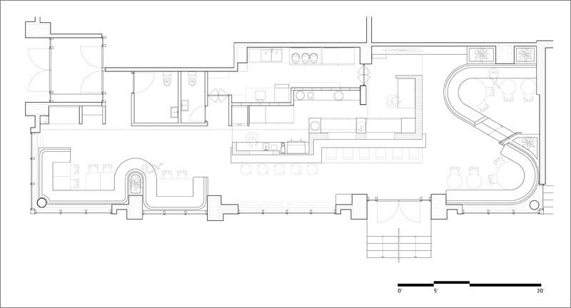 Ménard Dworkind architecture & design have recently completed Ryù, a new Japanese restaurant who opened their latest location in Montreal’s Westmount neighbourhood. #FloorPlan #RestaurantDesign