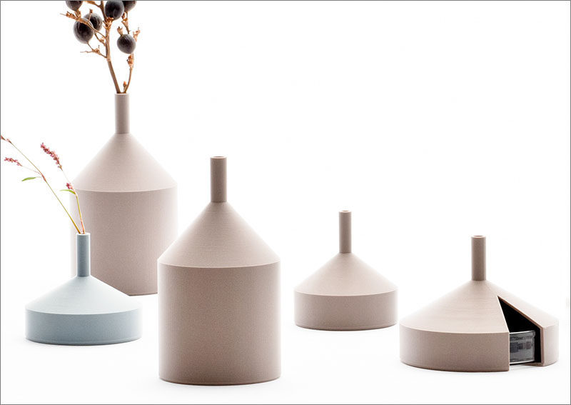 The 'Unfinished Vase' collection was made using a 3D printing technology. #Vase #Decor #Design #3DPrinting