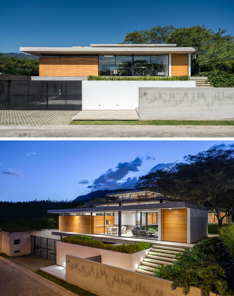 Gabriel Rivera Arquitectos have completed the Tacuri House, a modern home in Quito, Ecuador, whose design was inspired the natural environment that surrounds it. #Architecture #ModernHouse