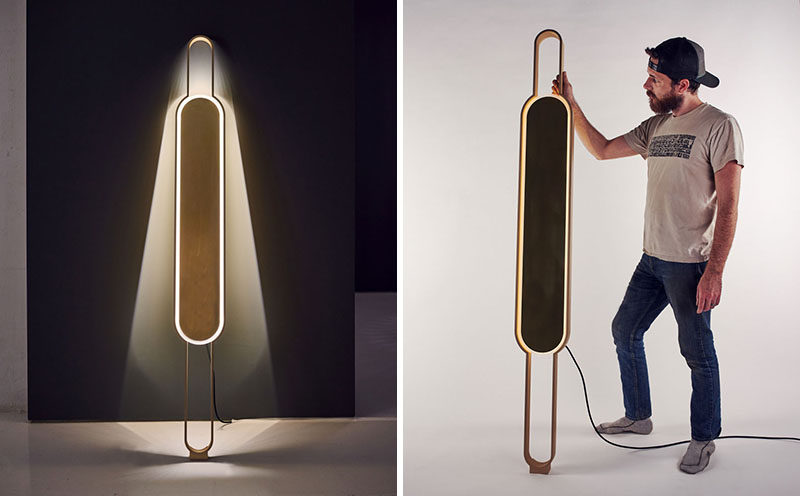 Mark Kinsley and Tamera Leigh Staten of Lake + Wells, together with Karice, have created Portal, a modern lamp that's neither a sconce nor a floor lamp, and yet it it can act as both. #Lighting #LightDesign #ModernLighting