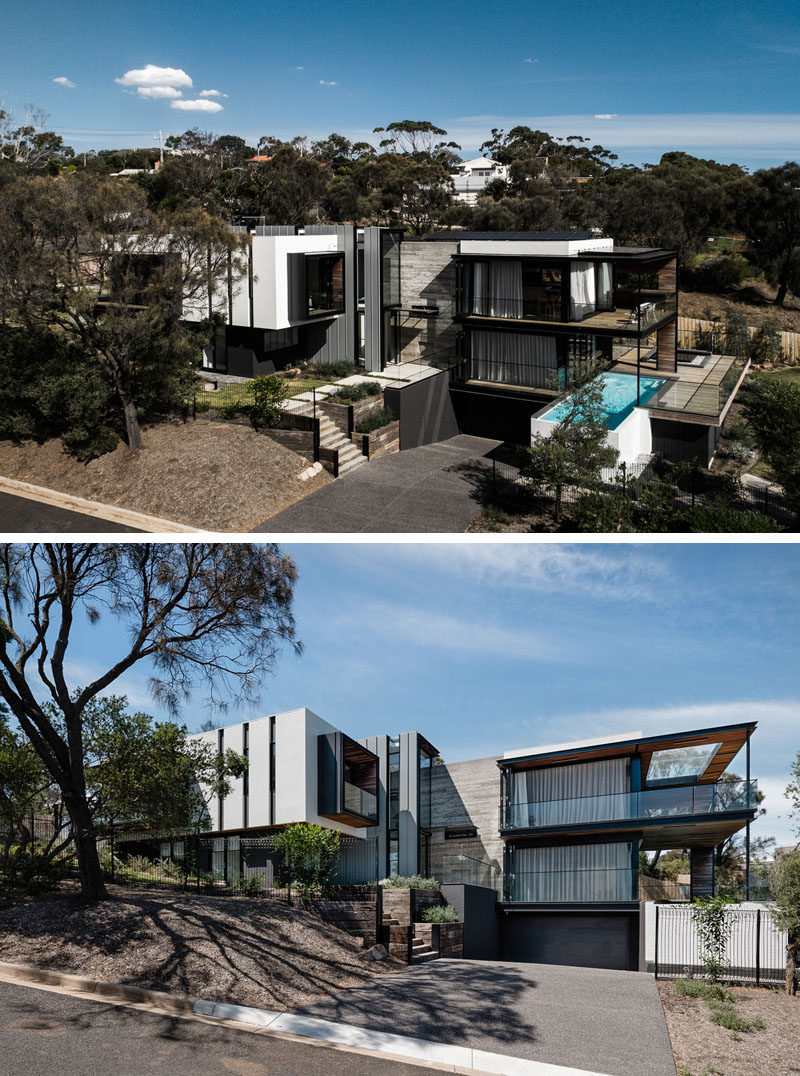 Australian based firm Megowan Architectural, have recently completed a new and modern house in the seaside suburb of Mount Eliza. #ModernArchitecture #ModernHouse
