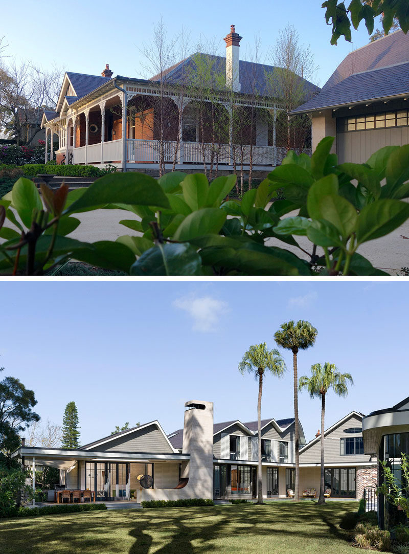 Luigi Rosselli Architects have designed the contemporary addition and renovation of a late federation style Australian house that was built around 1910. #Architecture #Renovation