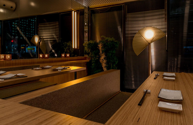 This Japanese Saké Bar In Montreal Is Designed Around A Cherry Blossom Tree