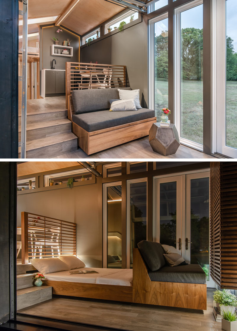 This Tiny House Was Designed With Multiple Levels For Living