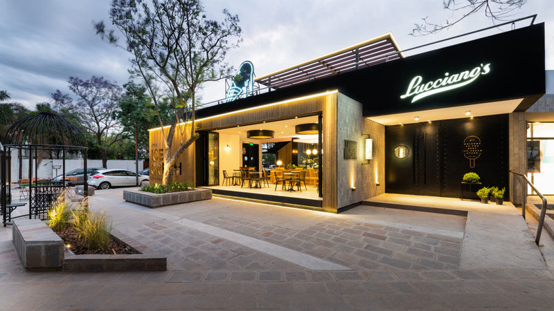 FERRO & ASSOC. Architects have recently completed the flagship store of Lucciano's, an artisan ice cream cafe. #Cafe #Restaurant #Architecture