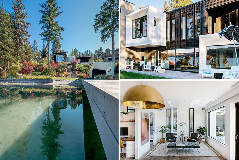 BLDG Workshop have recently completed the modern renovation of a house located in British Columbia’s Okanagan Valley, that overlooks the Kalamalka Lake. #LakeHouse #Architecture #ModernInteriorDesign