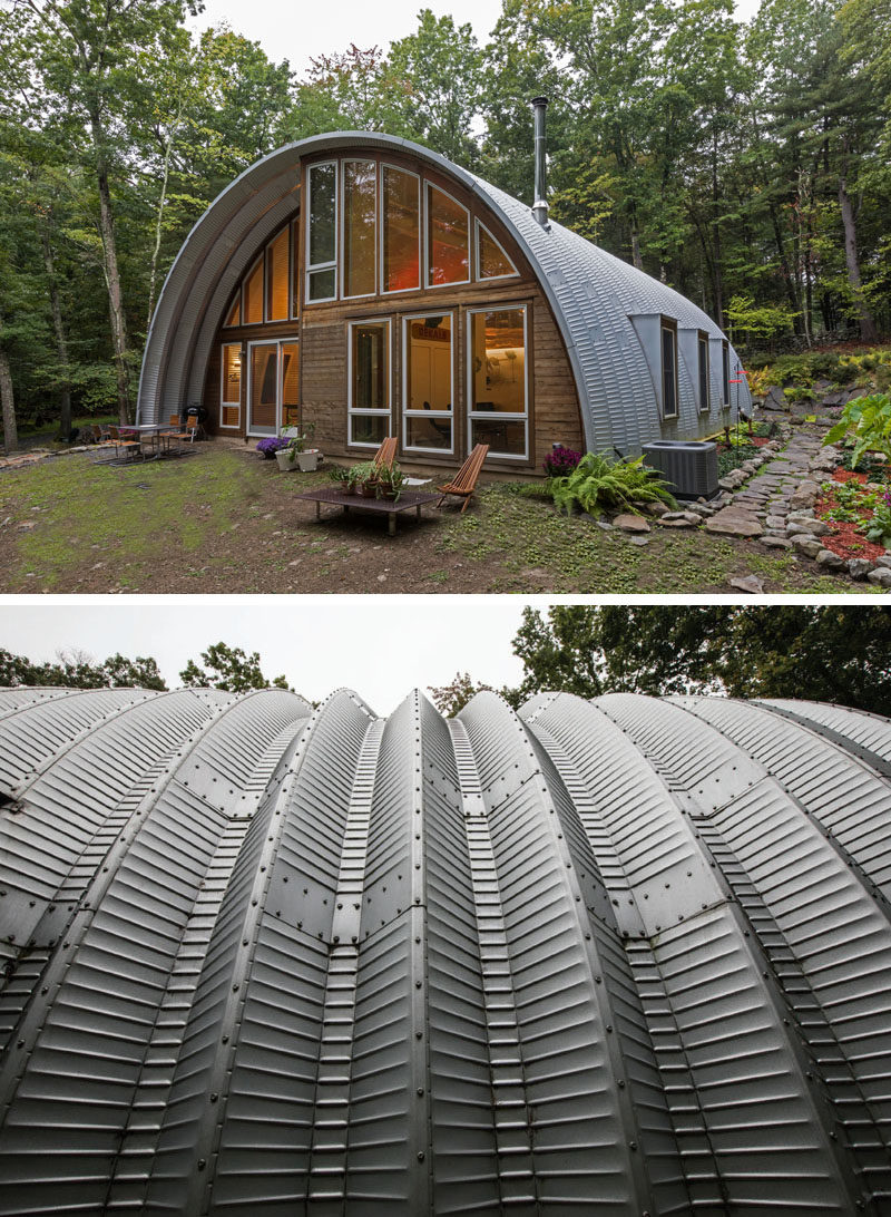 Coughlin Architecture have designed the Q Hut, a modern take on a barn, which has been transformed into an escape from the city for its owners. #ModernHouse #HouseDesign #Architecture