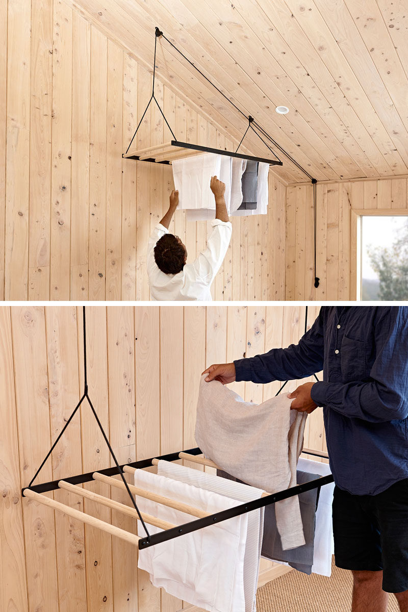 Since Warm Air Rises This Suspended Drying Rack Is Designed To