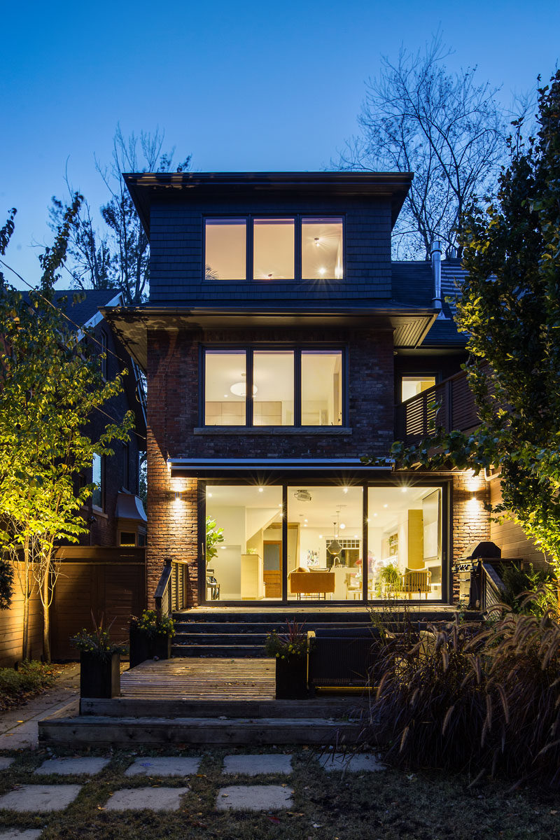 As part of the renovation of this house, a third floor dormer was extended in order to make a large master suite. #Renovation #Architecture