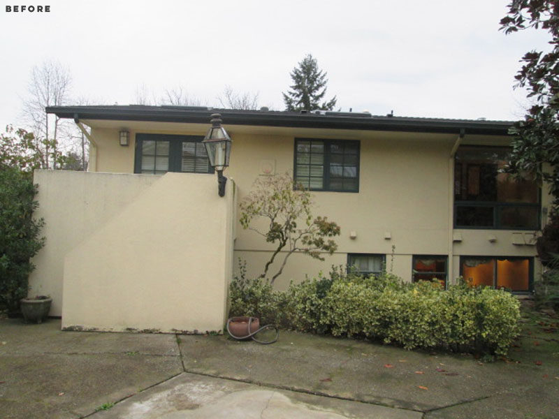 BEFORE PHOTO - this old and dated house was renovated into a modern and bright West Coast home. #Renovation