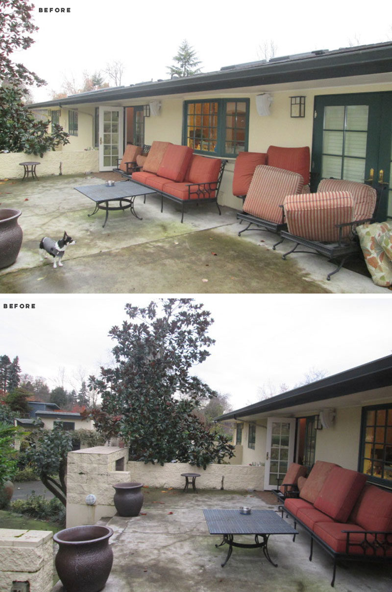 BEFORE PHOTO - this old and dated house was renovated into a modern and bright West Coast home. #Renovation