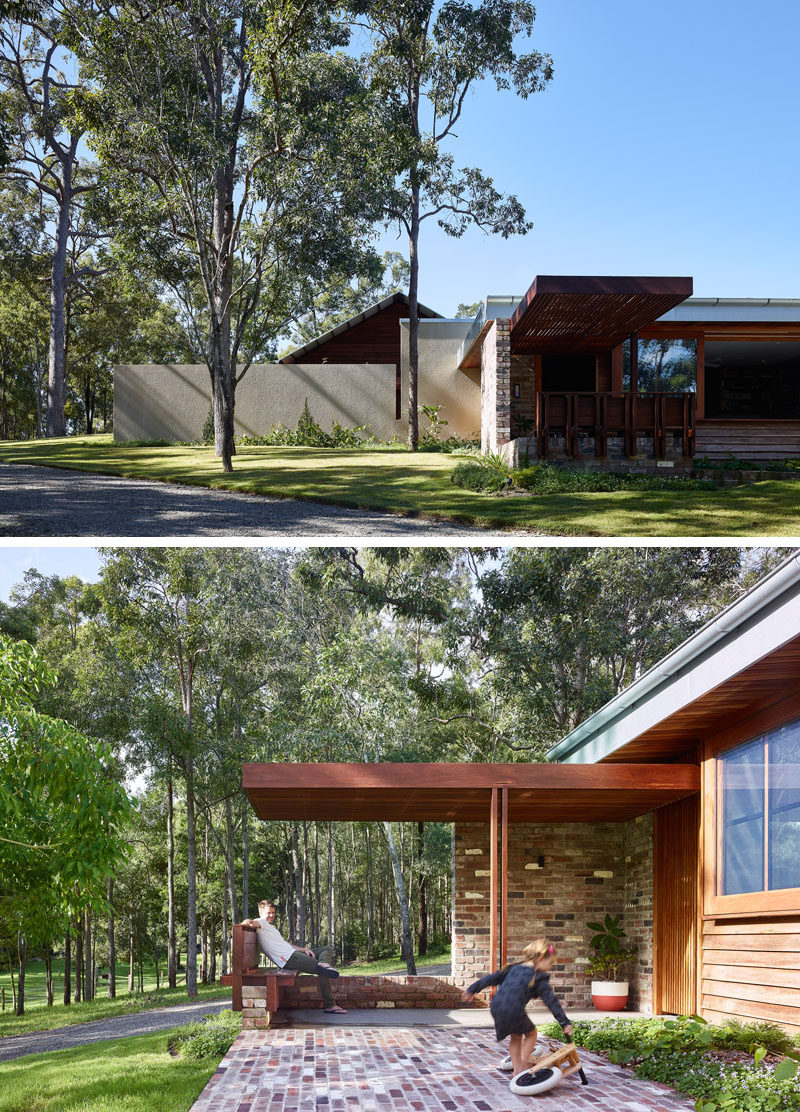 Shaun Lockyer Architects (SLa) designed 'Greenhouse', an environmentally responsible family home built on acreage outside of Brisbane, Australia. #Architecture #ModernHouse