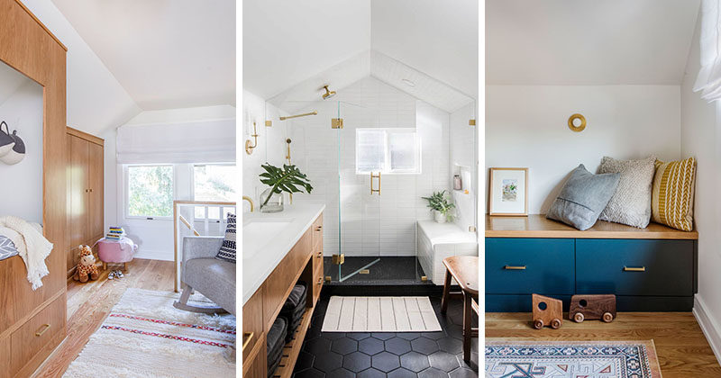 Attic Half Bathroom and Bedroom This Master Bedroom Suite In An Attic Was Given A Attic Half Bathroom and Bedroom This Master Bedroom Suite In An Attic Was Given A