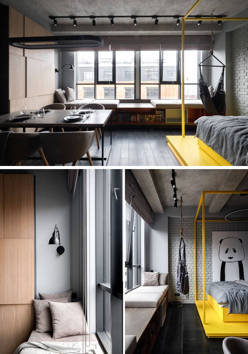 A Pop Of Color Adds A Fun Touch To This Monochromatic Apartment In Moscow