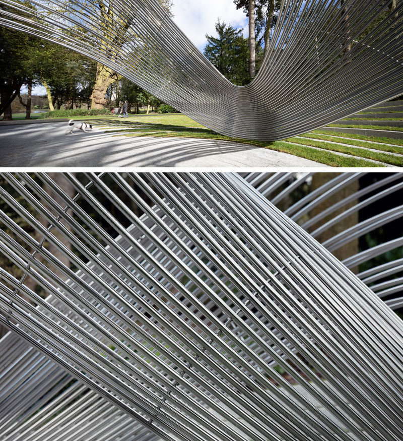 George King Architects have recently completed the Sousse and Bardo Memorial, a monument dedicated to the 31 British nationals who lost their lives and all those affected by the two terrorist attacks in Tunisia in 2015. #Memorial #Sculpture