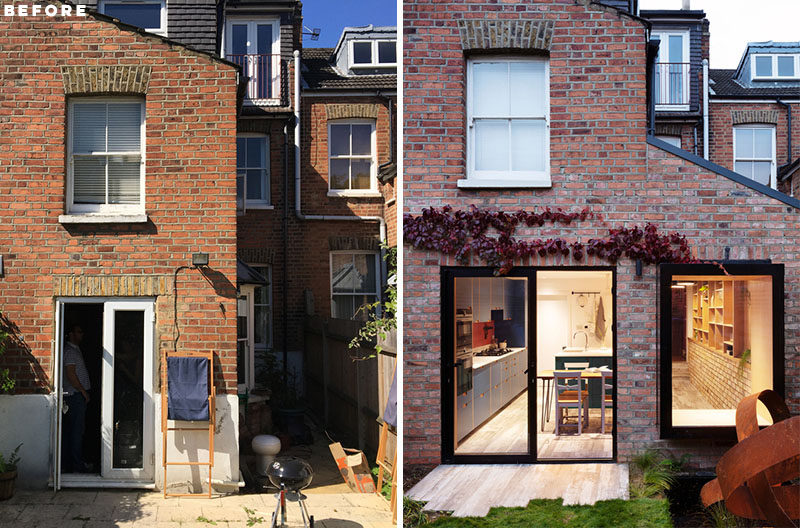 Amos Goldreich Architecture has designed a side extension as well as ground floor internal reconfiguration and refurbishment of a Victorian terrace house in London, England. #SideExtension #Architecture