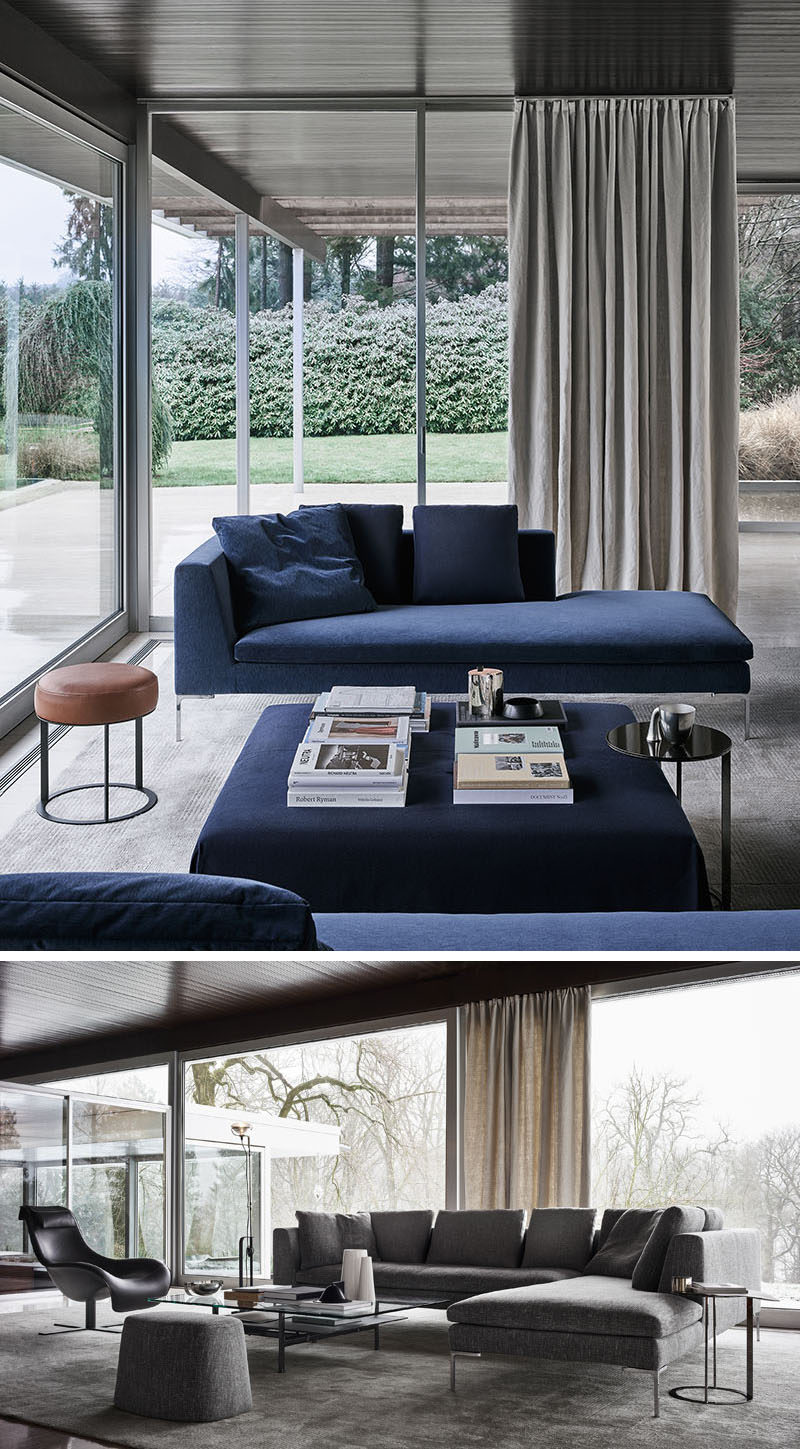 After more than 20 years since its creation, the Charles sofa designed by Antonio Citterio, is considered a timeless classic for B&B Italia. #ModernFurniture #ModernSofa #ModernCouch