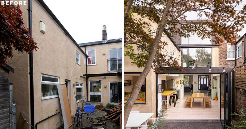 Studio 30 Architects have designed a modern and light-filled extension for a Victorian terraced house in London, England. #Renovation #Extension #Architecture