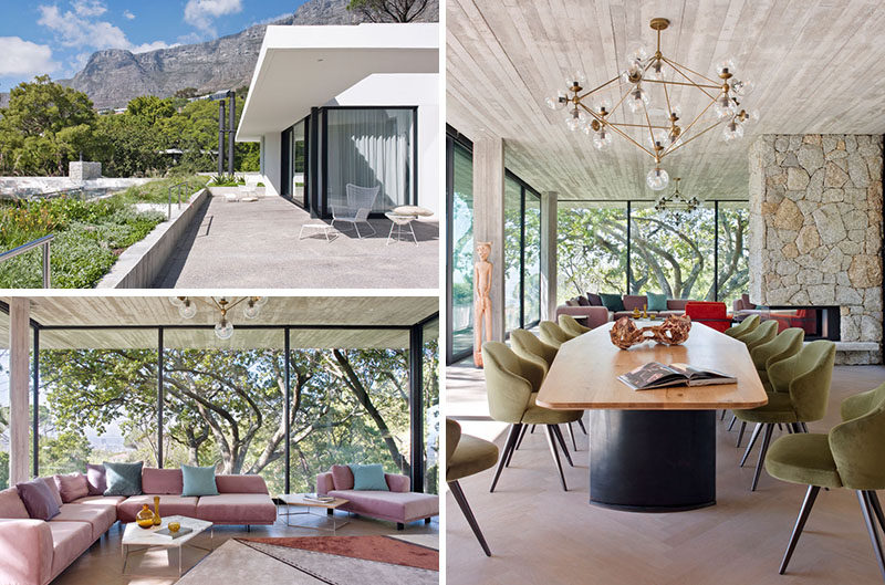 Interior design and decor firm OKHA together with architect Antonio Zaninovic, have recently completed Eden Villa, a new modern house in Cape Town, South Africa. #Architecture #ModernInterior #ModernHouse
