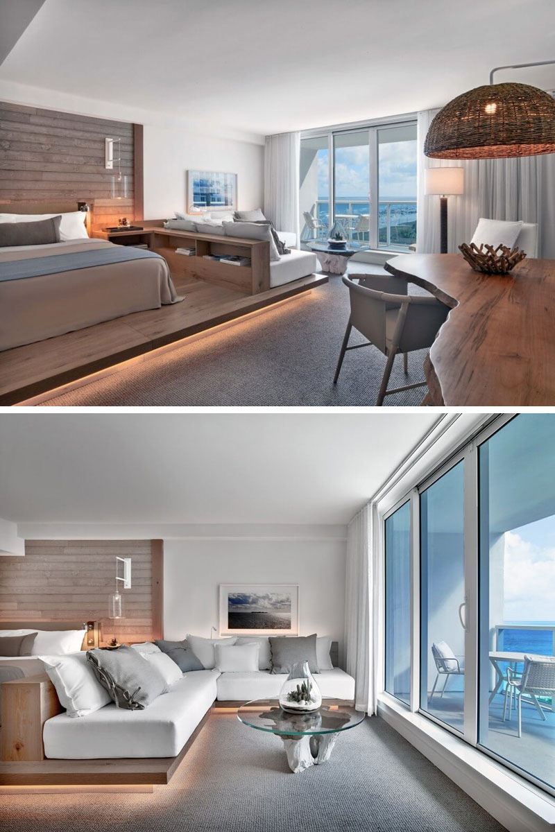 Master Bedroom Design Ideas - Raised Sleeping Area With Hidden Lighting
