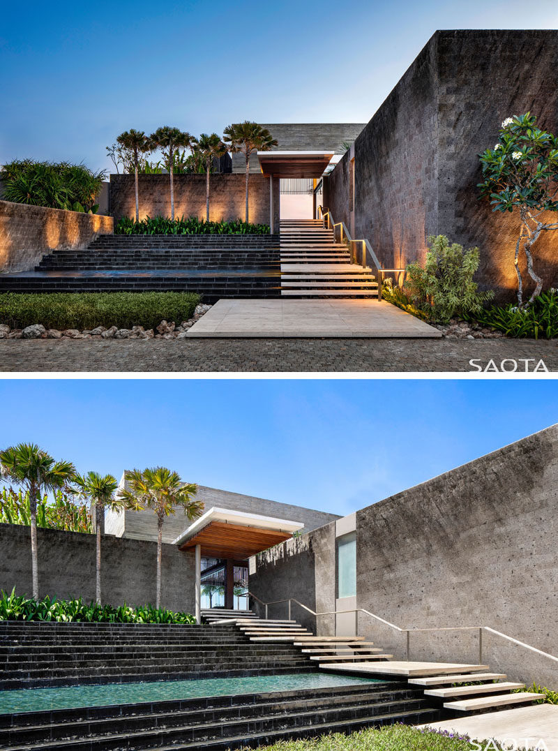 SAOTA has recently completed Uluwatu, their first project in Bali, Indonesia, that's designed as a getaway home for their clients. #ModernArchitecture #HouseDesign