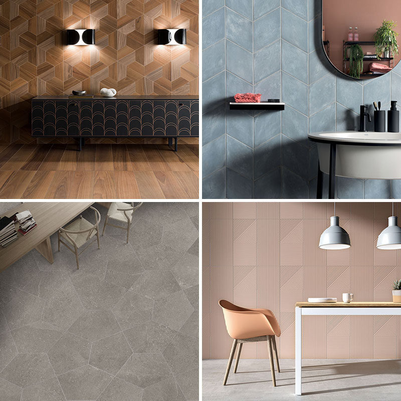 Ceramics of Italy has announced their top tile trends for the spring-summer season. #ModernTiles #TileTrends #ContemporaryTiles