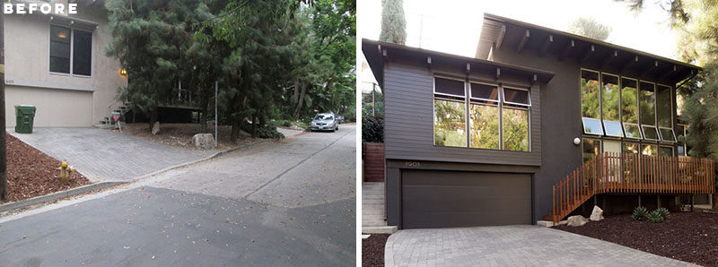 BEFORE + AFTER - ras-a-studio has completed the whole house renovation and small addition to a mid century home in Los Angeles, California. #Renovation #Architecture #HouseDesign