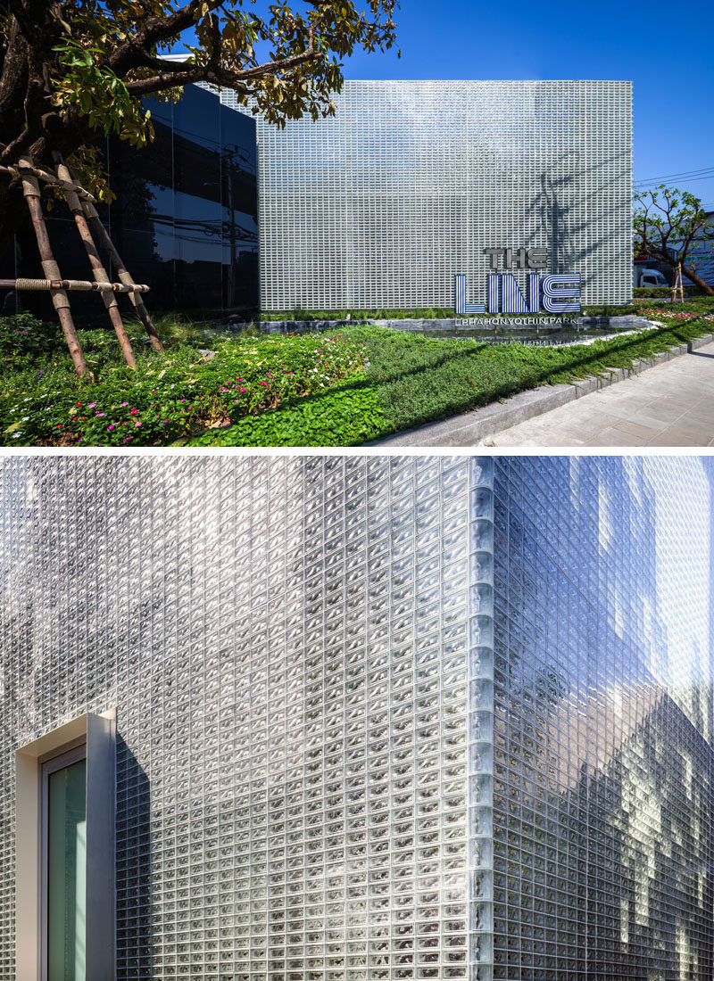 Architecture Ideas - 20,000 rectangular glass blocks were used to create a modern building that also hides an interior courtyard. #GlassBlocks #Architecture #BuildingIdeas