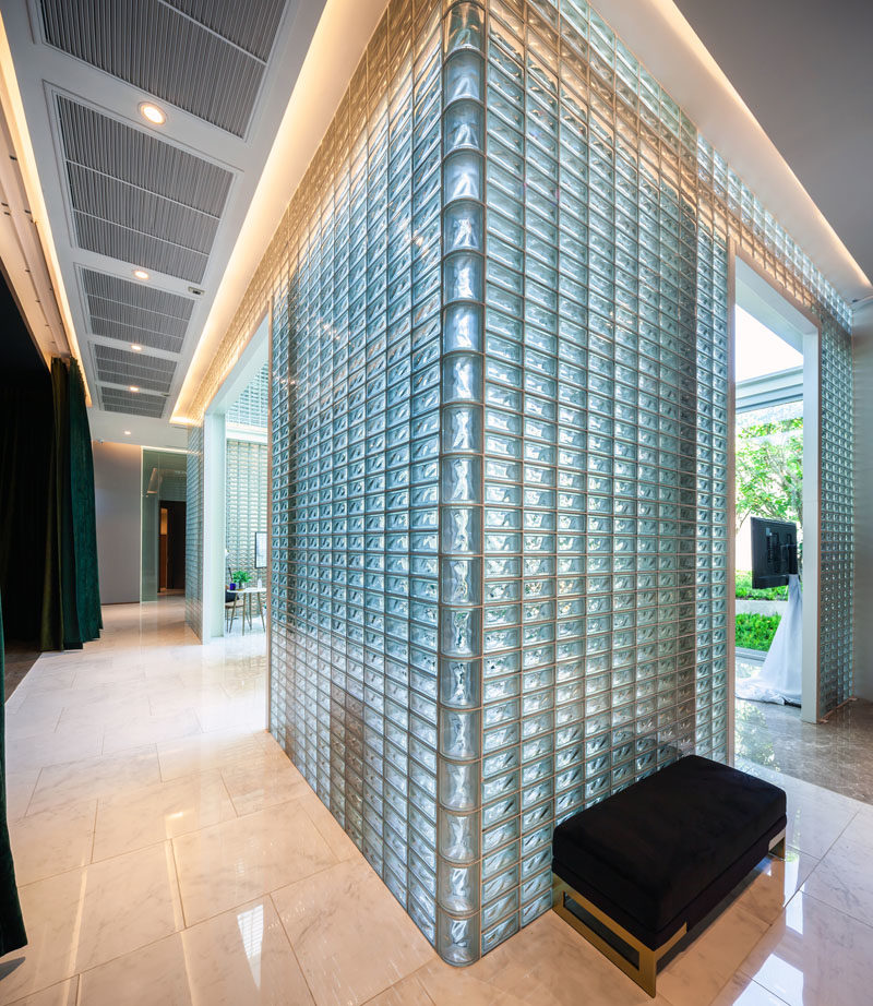 Architecture Ideas - 20,000 rectangular glass blocks were used to create a modern building that also hides an interior courtyard. #GlassBlocks #Architecture #BuildingIdeas