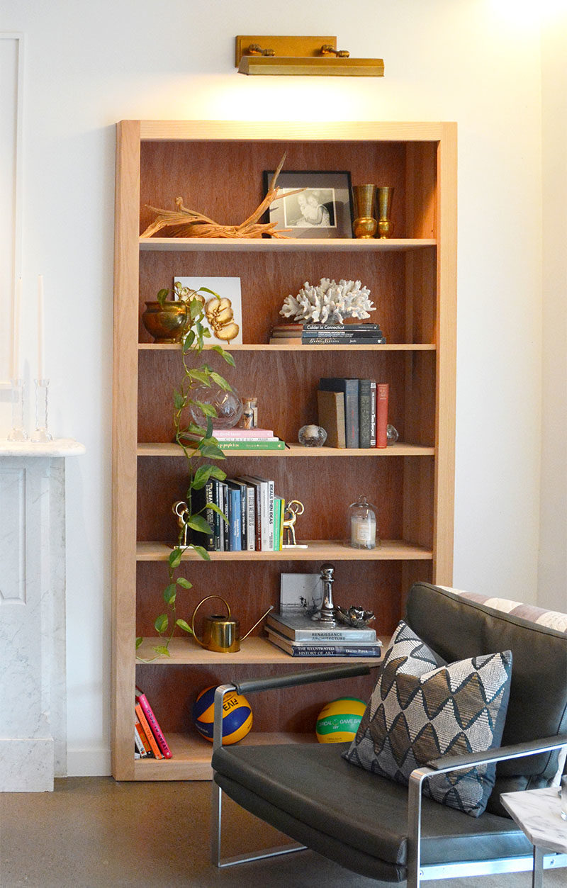 Bookshelf Design Ideas Wood Lined Built In Bookshelves Provide