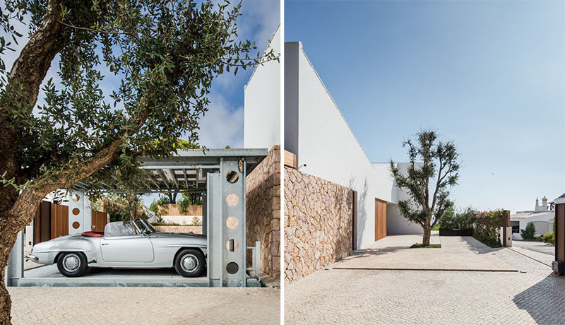 IdealPark has created a system that enables cars to be transported to different levels of the home, much like a lift, moving cars from street level to an underground garage. #CarPark #UndergroundGarage #GarageIdeas #Design #Architecture