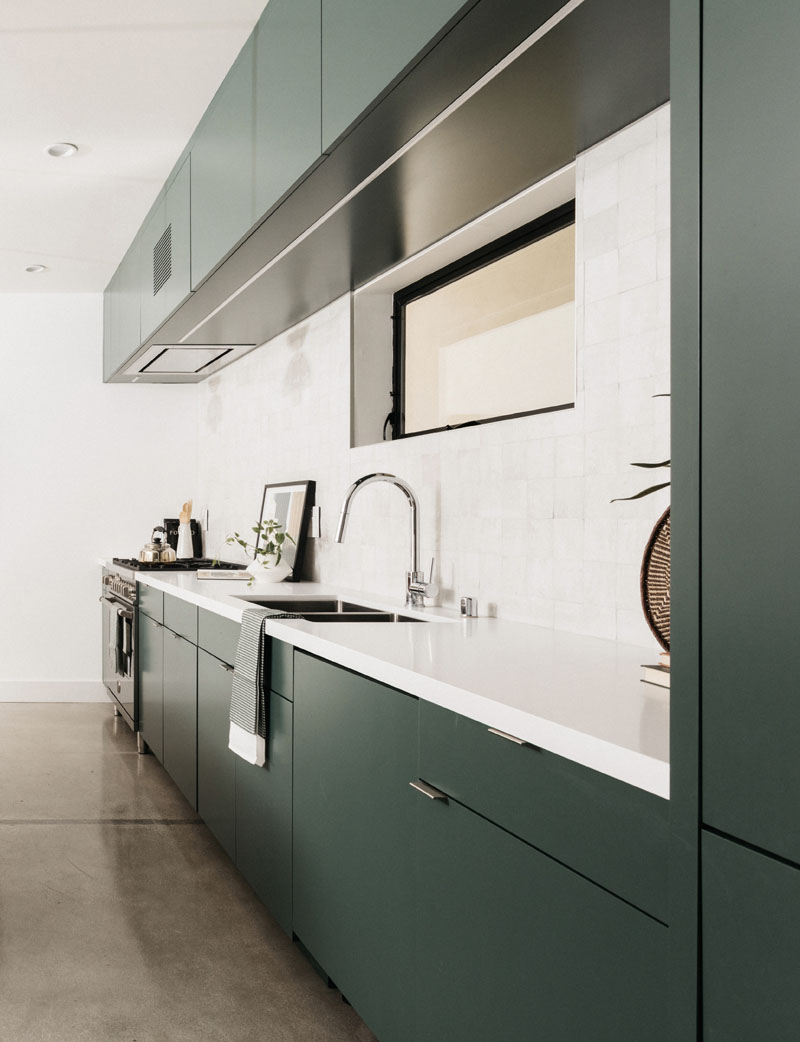 Modern Deep Green Kitchen Minimalist Cabinets 030819 1251 07