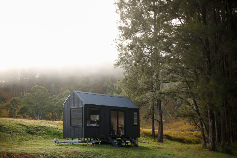 Sydney-based design and build studio Fresh Prince, has completed a modern tiny house that acts as an off-the-grid cabin. #TinyHouse #TinyHome #TinyCabin #Architecture