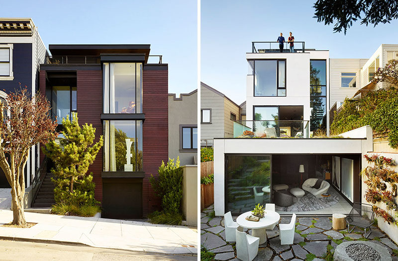 Architecture and interior design firm Jamie Bush & Co. has designed a modern house in San Francisco, creating a welcoming home for a young tech pioneer. #Architecture #InteriorDesign #ModernArchitecture