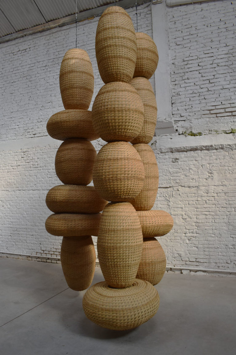 The 'Floating Towers' Hanging Woven Sculptures