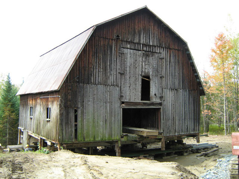 BEFORE - Architecture studio La Firme, have completed the modern restoration of a 100 year old barn in Quebec, Canada.