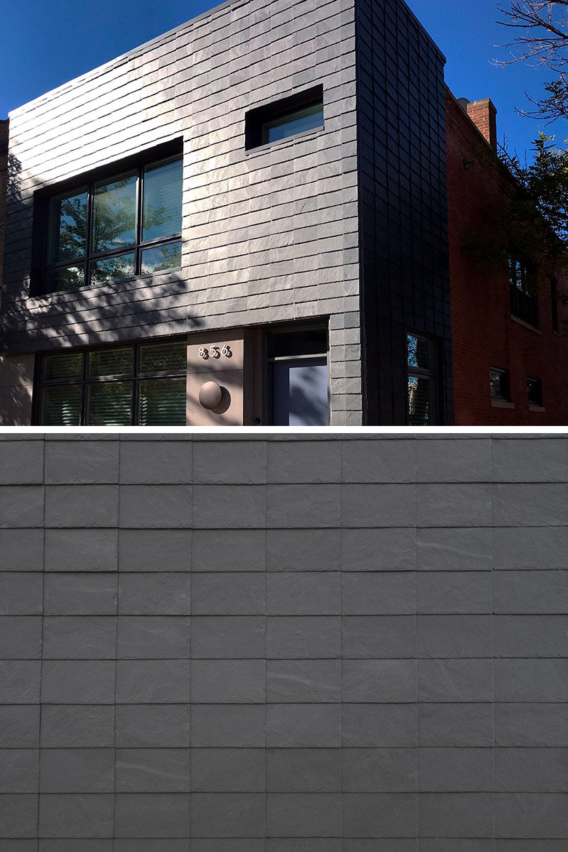 Developed alongside Danish architects and contractors, CUPACLAD offer a range of natural slate cladding systems. #Cupaclad #SlateSiding #HouseSiding #Architecture