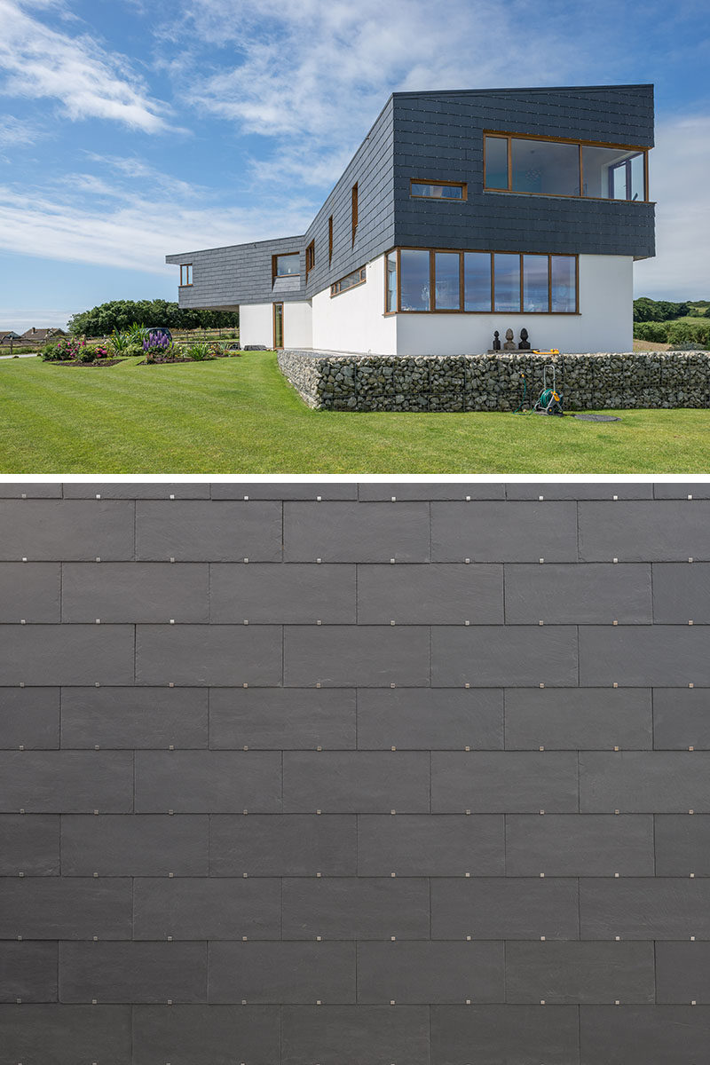 Developed alongside Danish architects and contractors, CUPACLAD offer a range of natural slate cladding systems. #Cupaclad #SlateSiding #HouseSiding #Architecture